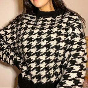 Houndstooth sweater